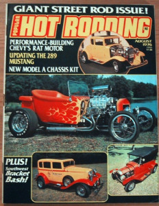 POPULAR HOT RODDING 1976 AUG - WILD & LOVELY RODS, KING RAT